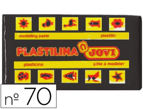 Plasticina jovi 70 50 gr preto , Jovi , 22131 , 8412027007016